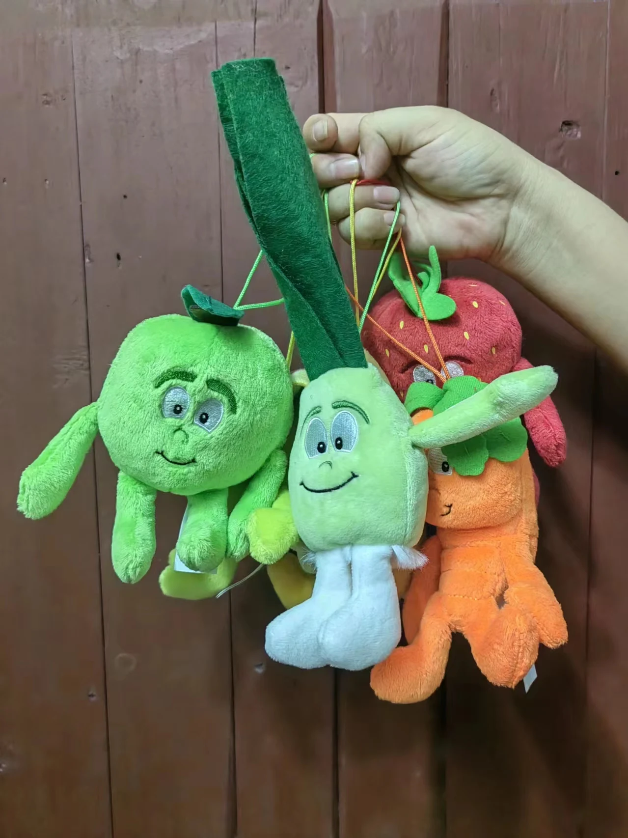 10cm Fruits Vegetables Plush Toy Mini  Strawberry Broccoli Watermelon Garlic Apple   Soft Stuffed  Doll  For Children  Gift