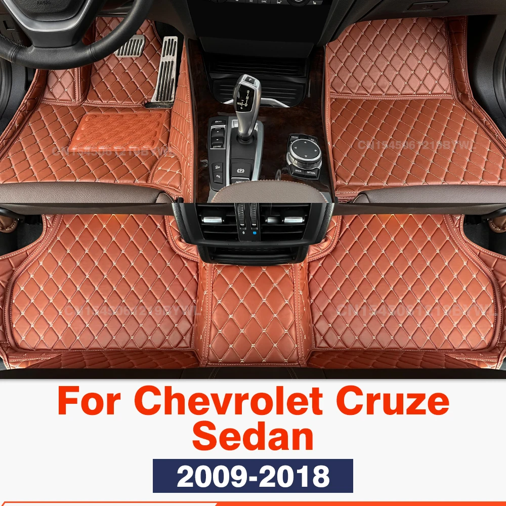 

For Chevrolet Cruze Sedan 2009-2018 2017 2016 2015 2014 2013 Custom Car Floor Mat Automobile Carpet Cover Interior Accessories