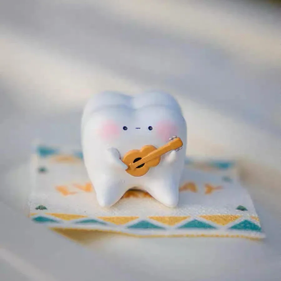 Tooth Fairy Let\'s Go Camping Blind Box Series 2 Figure Toy Kawaii Fun Teeth Miniature Dental Teaching Creative Decoration