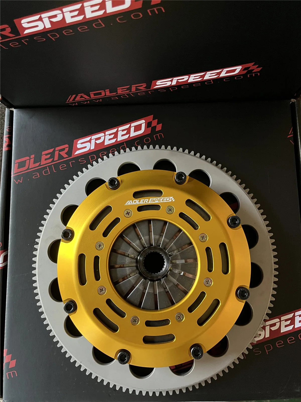 ADLERSPEED Clutch Twin Disc Medium WT For 89-93 Nissan Skyline GTR R32 (2.6L Twin Turbo RB26DETT/BNR32/5-speed/push-type clutch)