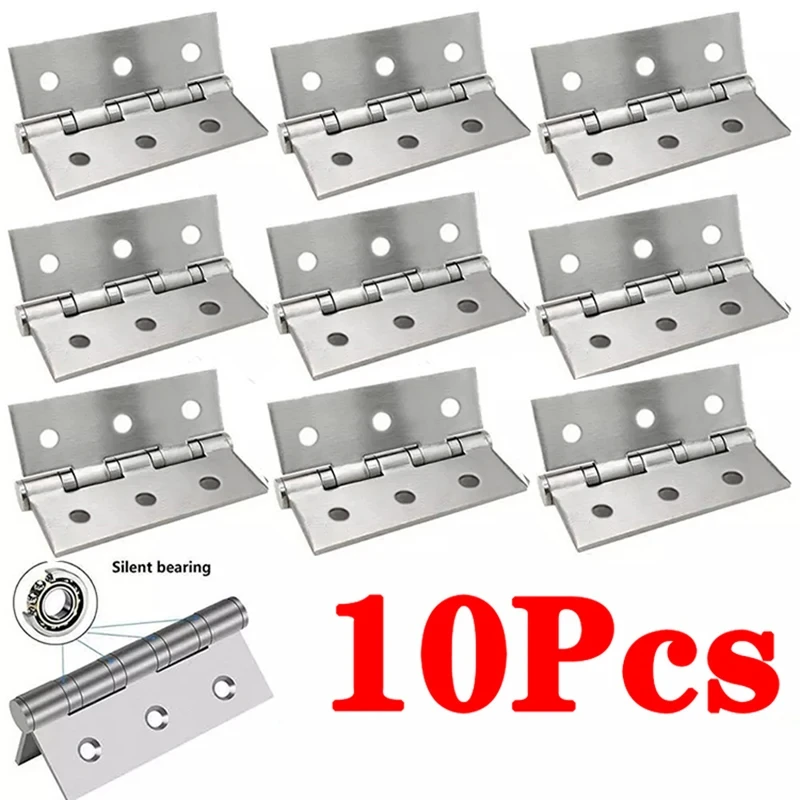 1/10Pcs Stainless Steel Hinge Wooden Box Mini Hinge Door Fitting For Various Wooden Doors Entrance Doors
