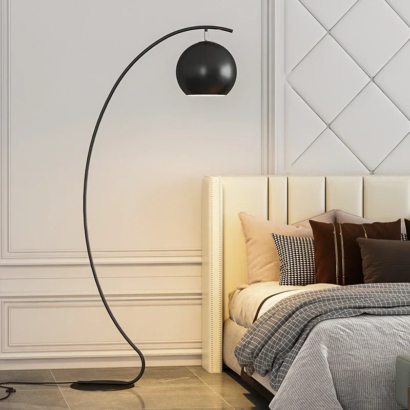 lampada de assoalho led para sala de estar preto e amarelo luz decorativa sofa lateral quarto e estudo alto grau 01