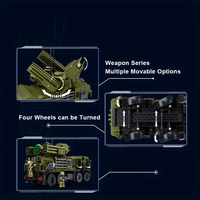 نموذج دبابة مركبة قتالية بنظام دفاع جوي مدرع مكون من 1000 قطعة. إنها لعبة مفضلة للمراهقين. ذلك أنا