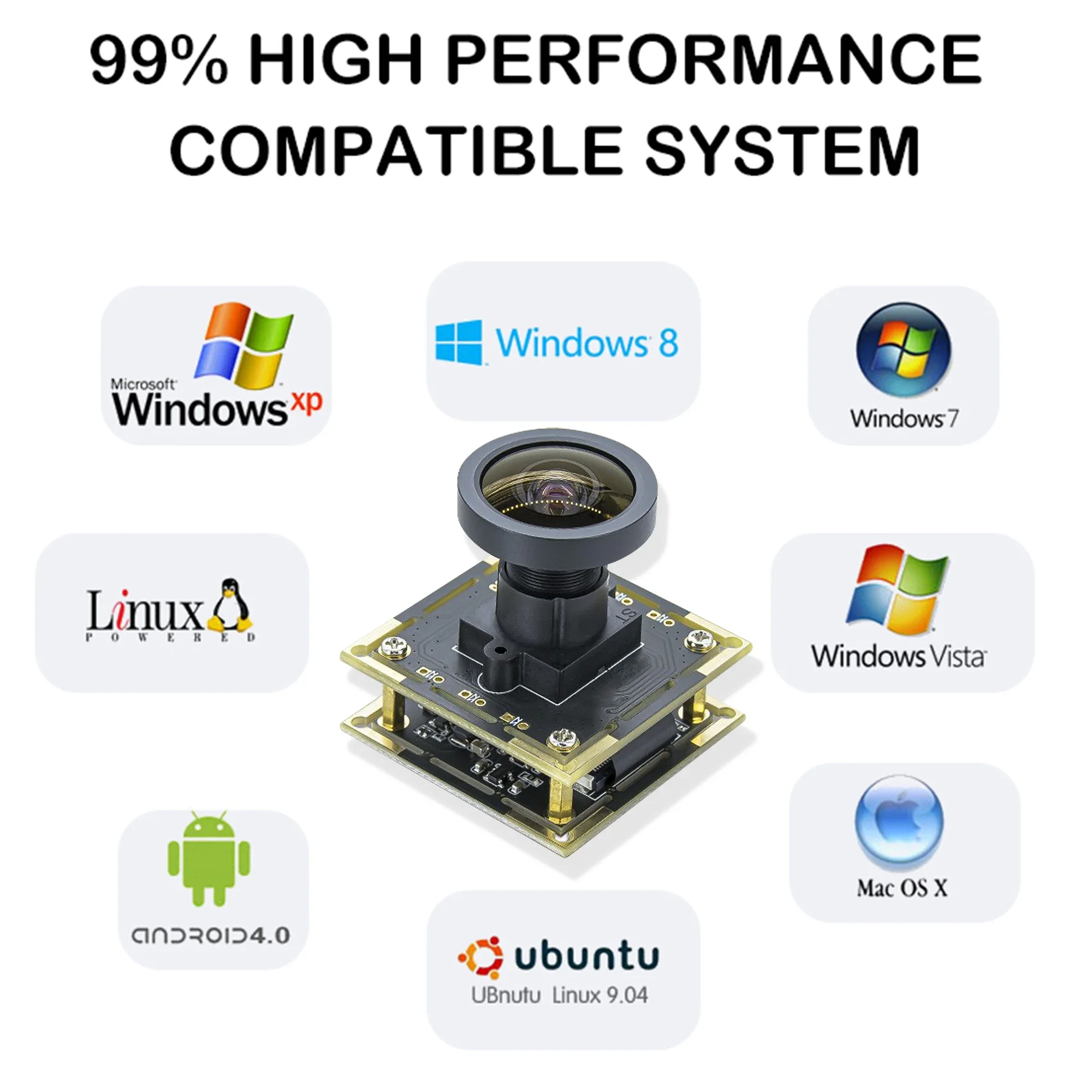 In stock HZ OEM HZ-4K2353 V11 Low Light IMX678 HDR 4K 8MP CMOS Sensor Distortion Free Wide Angle Camera Module 1/1.8" 30FPS USB view 5