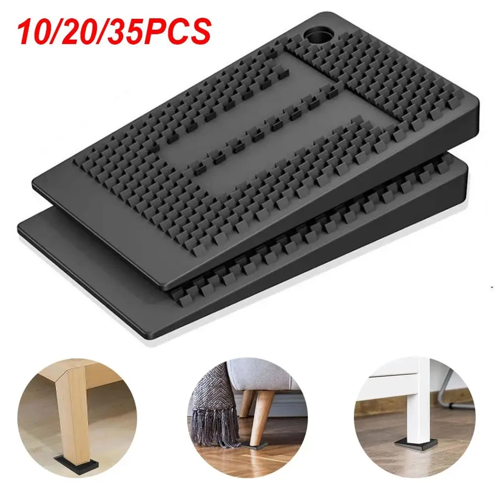

Adjustable Anti Slip Shims for Furniture Protect Floors and Provide Stability for Sofas Chairs and Entertainment Systems
