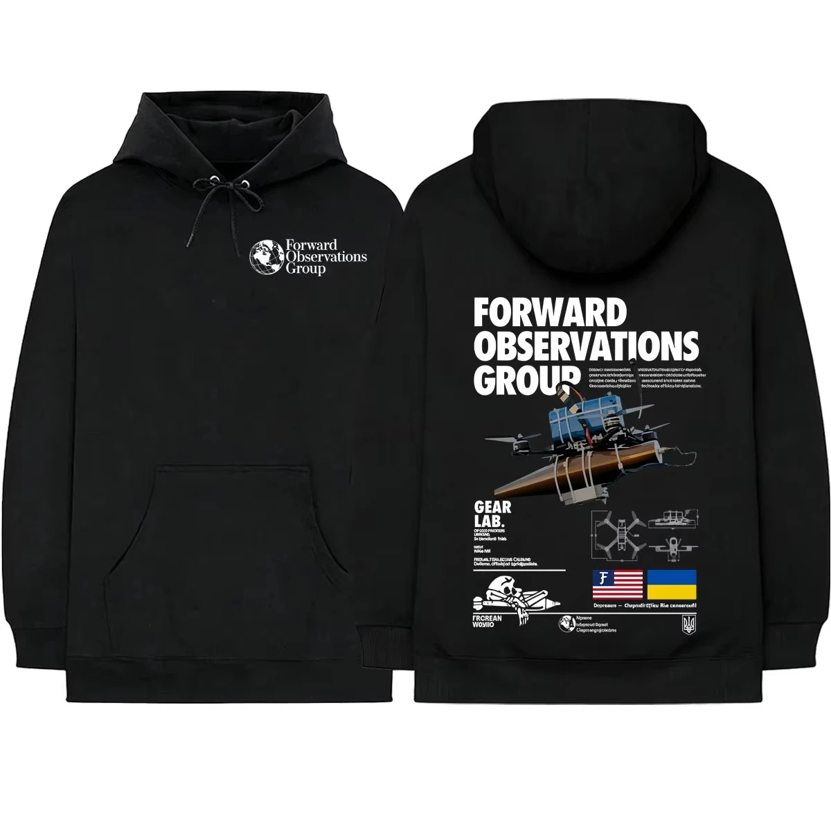 Forward Observations Group Hoodies Men Women Clothing Fashion Casual Oversized Long Sleeves Hooded Sweatshirts Hoodie Streetwear