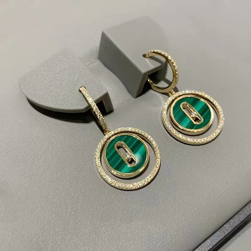 

Women's Fashion Jewelry S925 Silver Classic White Mother of Pearl Round Earrings Women Romantic Sweet Party Valentine's Day Gift