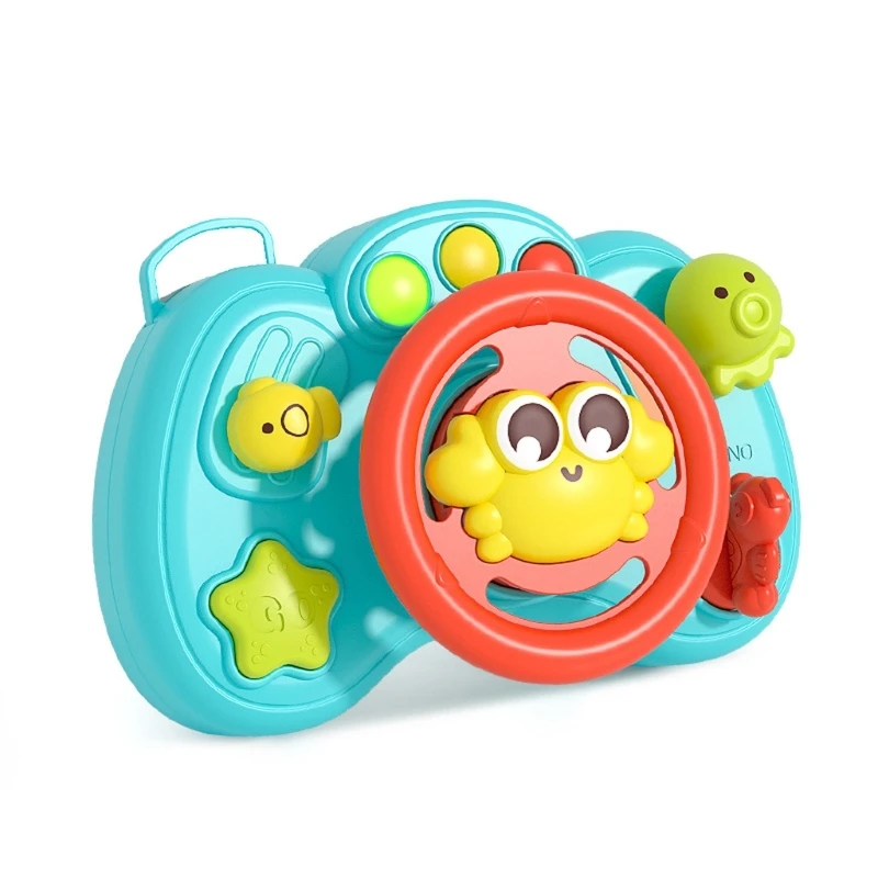 

Toddler Education Steering Wheel Toy Sensory Play Sound Buttons Activity Toy 15UB