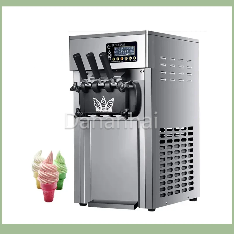 

Including Tariffs Single Head 3-Flavor Yogurt Machine, Commercial Small-Sized Soft Ice Cream Machine, Mini Sundae Machine