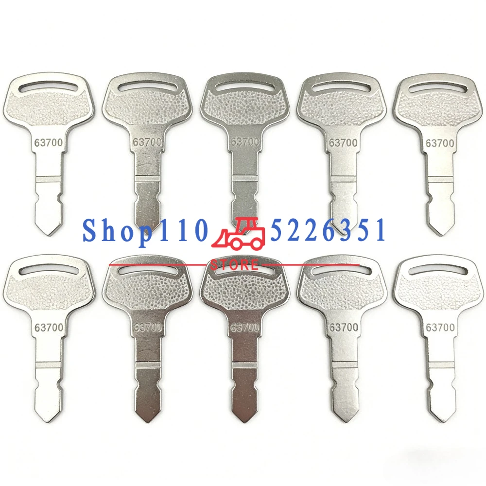 15/10/5PCS 63700 Ignition Key For Kubota B Series Tractor New Holland Case