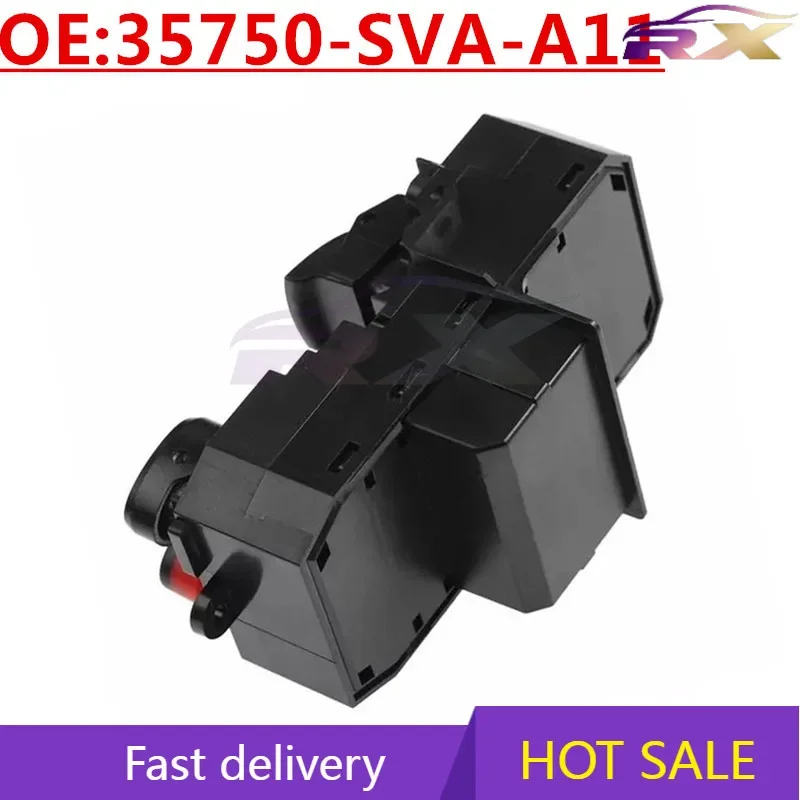 NEW:35750-SVA-A11 Power Window Master Control Switch For 2006-2011 Honda Civic