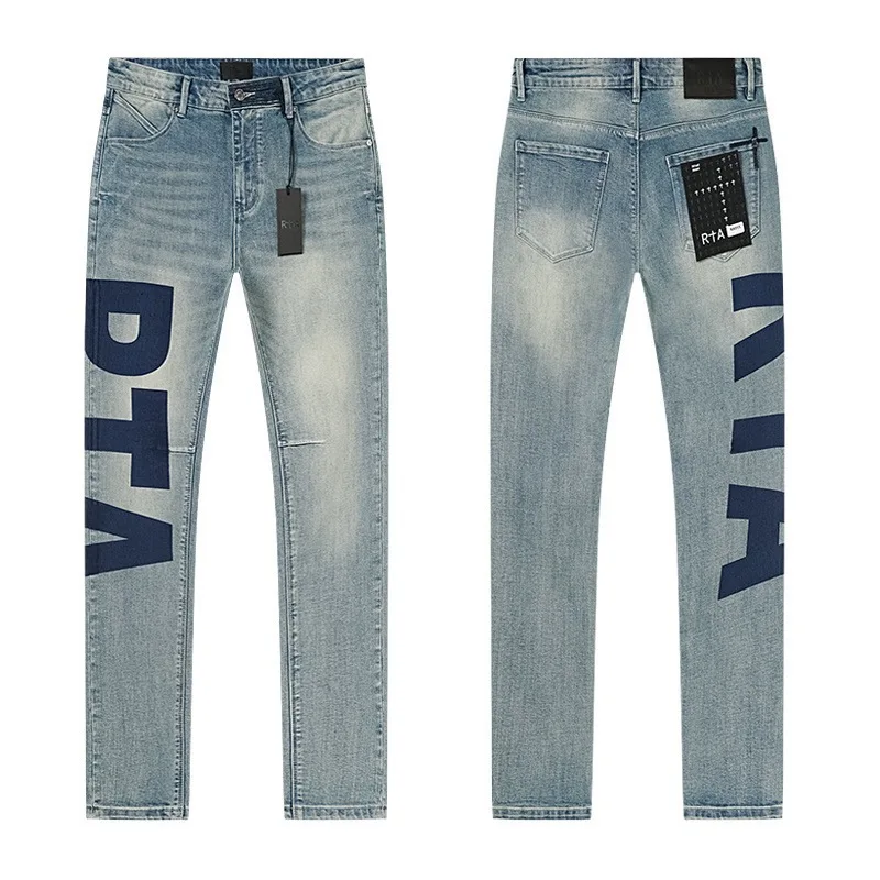 

26SS New Model RTA Men's Denim Pants High-Quality Heavy Fabric Street Trendy Pants Stock One Day Ship Out
