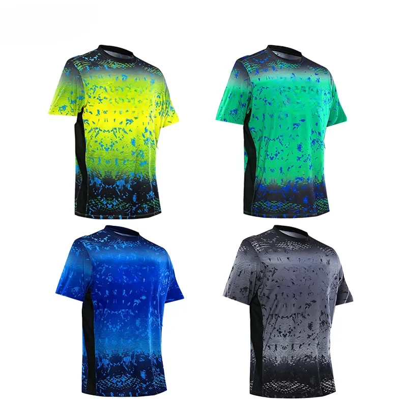 

Summer Anti-UV Quick Dry Fishing Clothing Outdoor Sports Running Tops Wear Short-sleeve Fishing Shirts