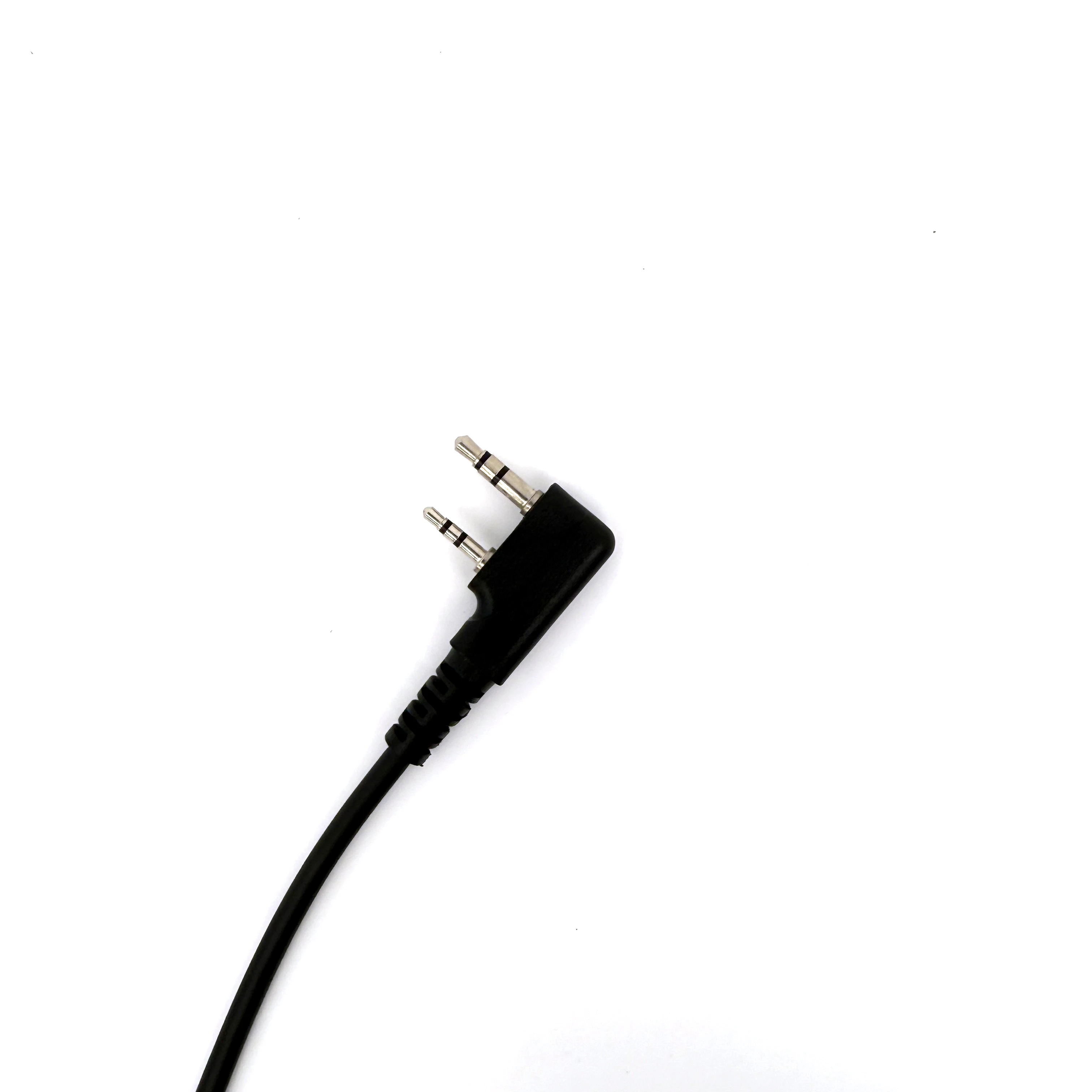Handheld Speaker 2-Pin PTT Mic Microphone K-plug Speaker with 3.5mm Earphone Jack for Kenwood TYT Baofeng Walkie Talkie Accessor