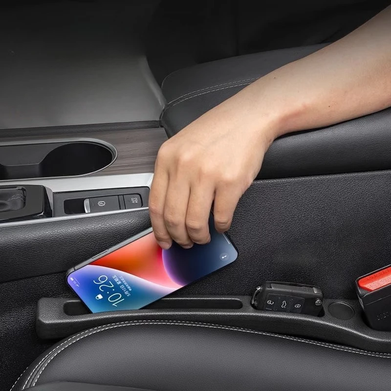 

2Pcs Car Seat Gap Filler Seat Crevice Storage Box Bag Between Seats Console Organizer Decoration Interior Auto Accessories