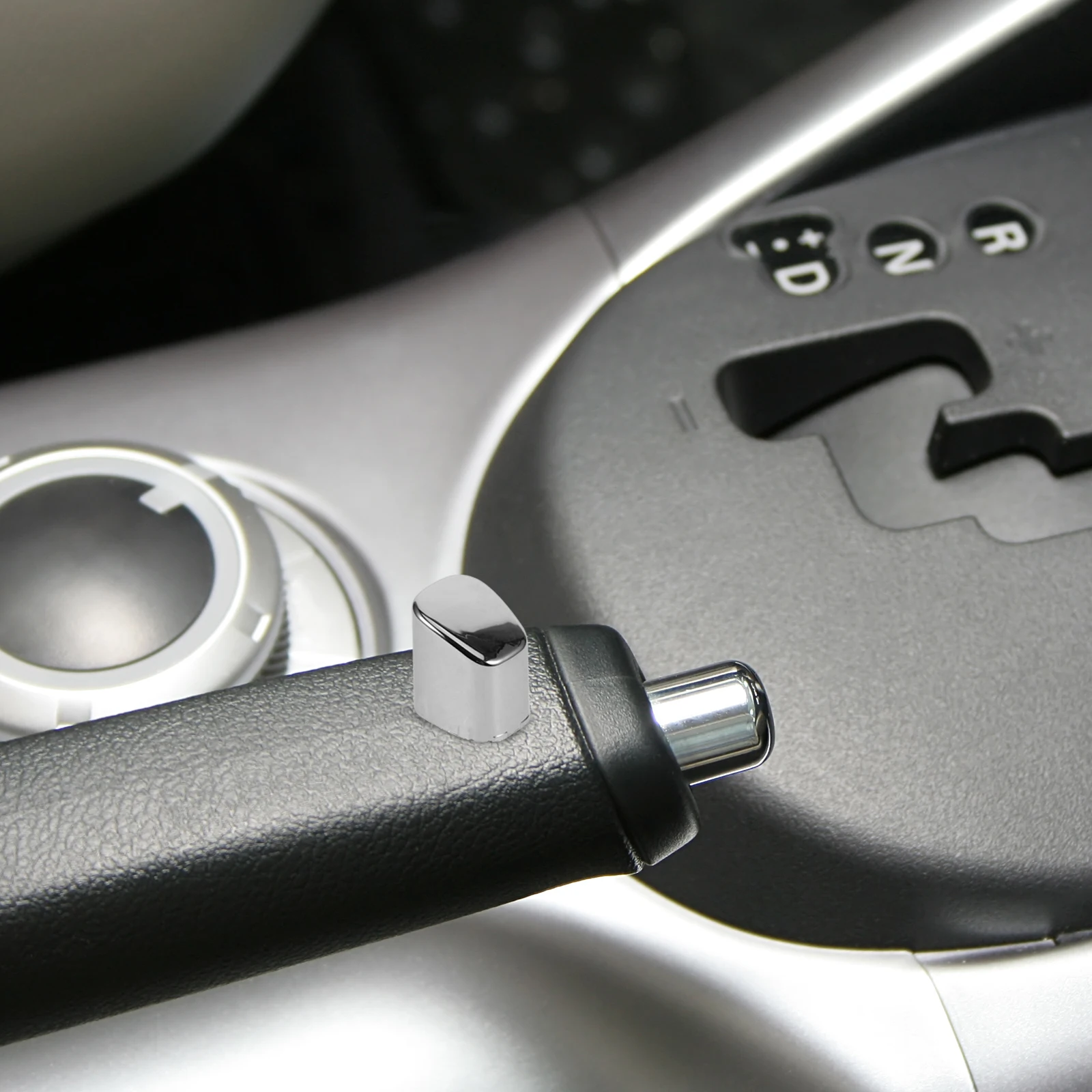 

Button Cover Silver Car Styling Accessory Durable Wear Resistant Easy Installation Brake Lever Handle Matching Vehicle