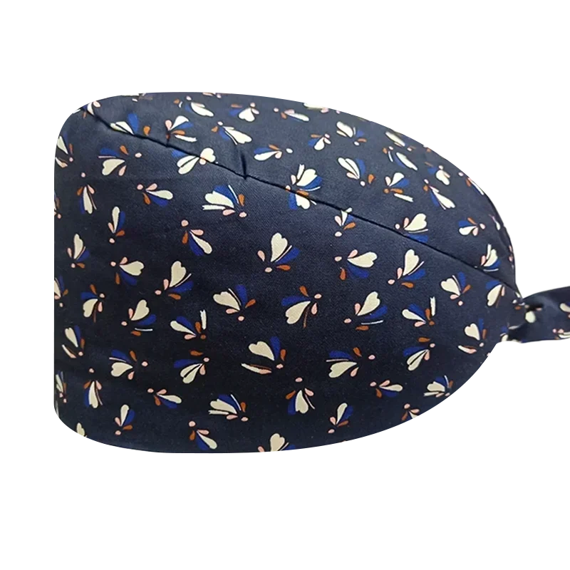 Leopard plaid print Surgical scrub cap Cotton Care Laboratory Pet Clinic Dental Medical School Spa Clinical enfermera accesorios