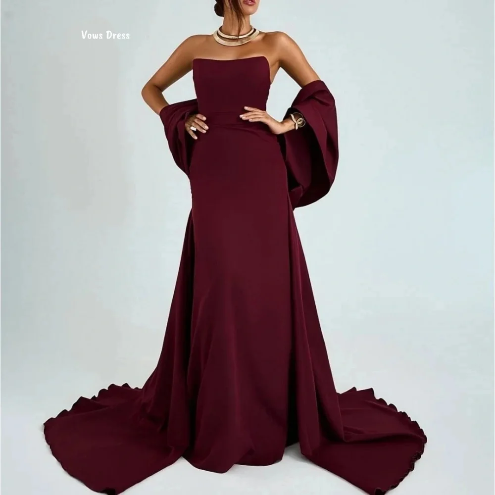 

Vows Custom Made Elegant Women's Dresses for Wedding Party Dress Chiffon Off-shoulder Luxury Prom Dresses 2025 Robes De Cocktail