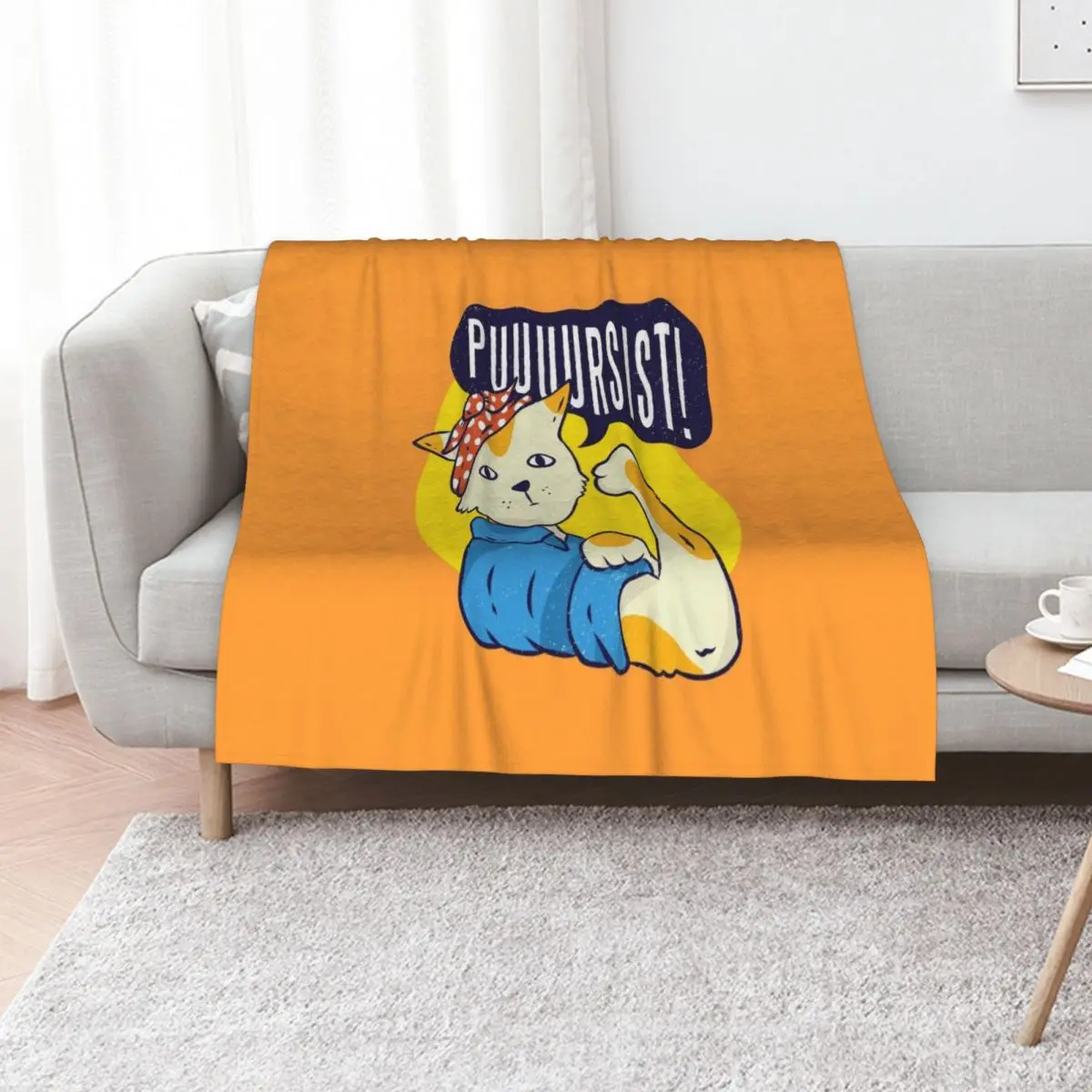 

Pin-up cat Throw Blanket Luxury Throw Decorative Throw manga christmas gifts Blankets