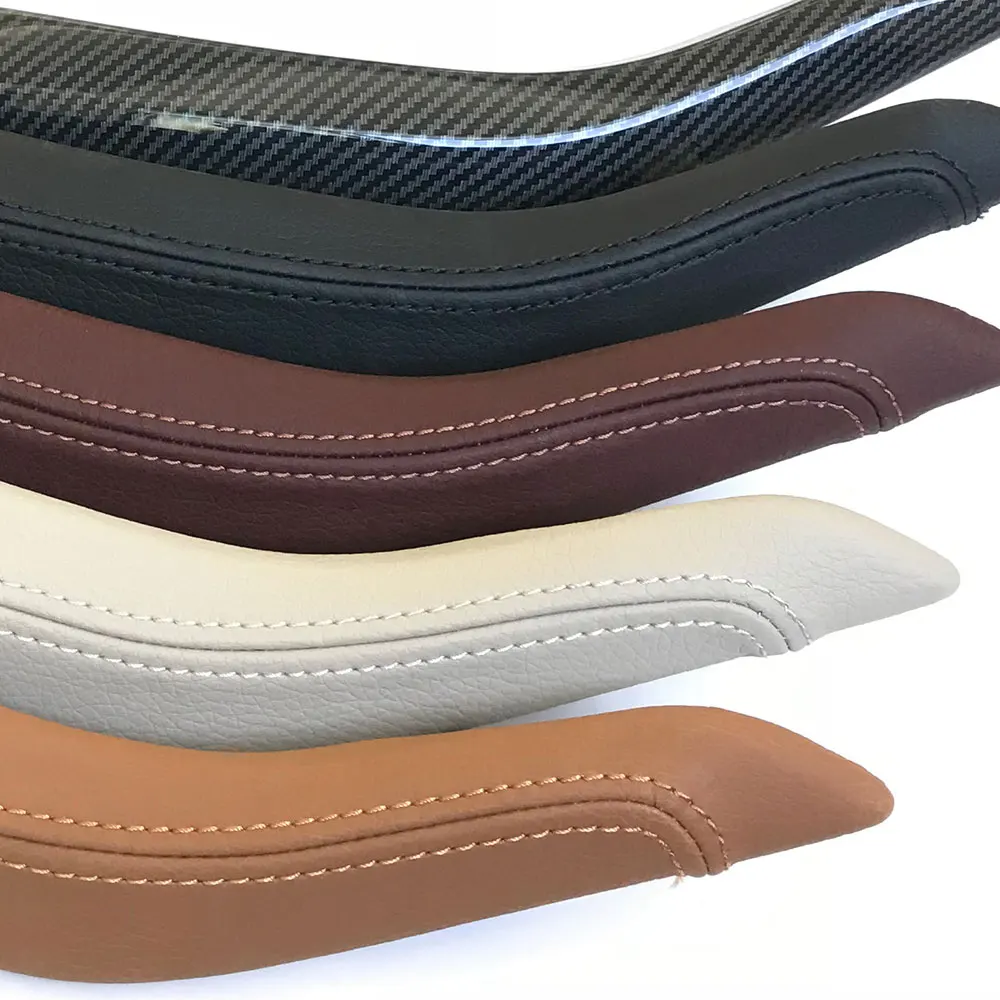 Maniglia per porta passeggero sinistra destra con sostituzione del gruppo copertura in pelle per BMW X5 X6 F15 F16 2014 2015 2016 2017 2018