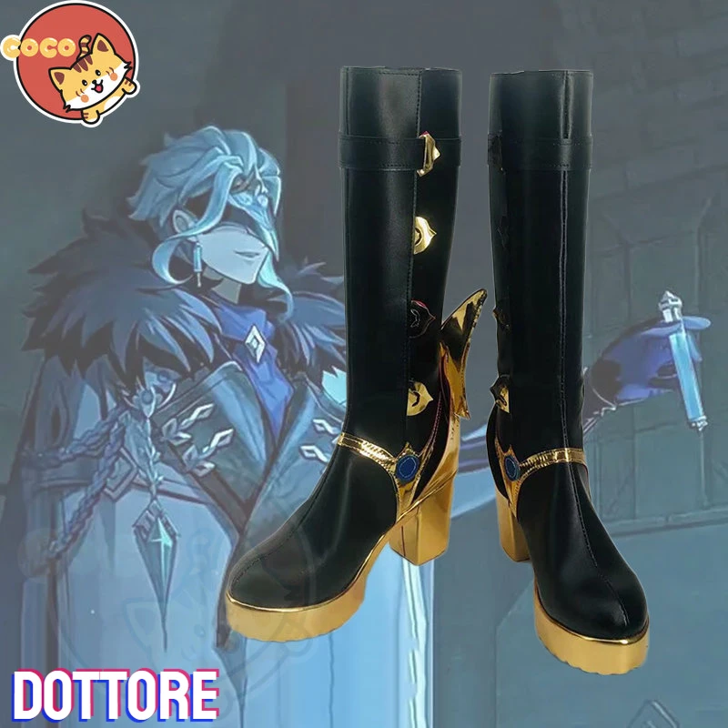 

CoCos Game Genshin Impact Dottore Cosplay Shoes Game Genshin Impact Cosplay The Doctor Cosplay Unisex Role Play Any Size Shoes