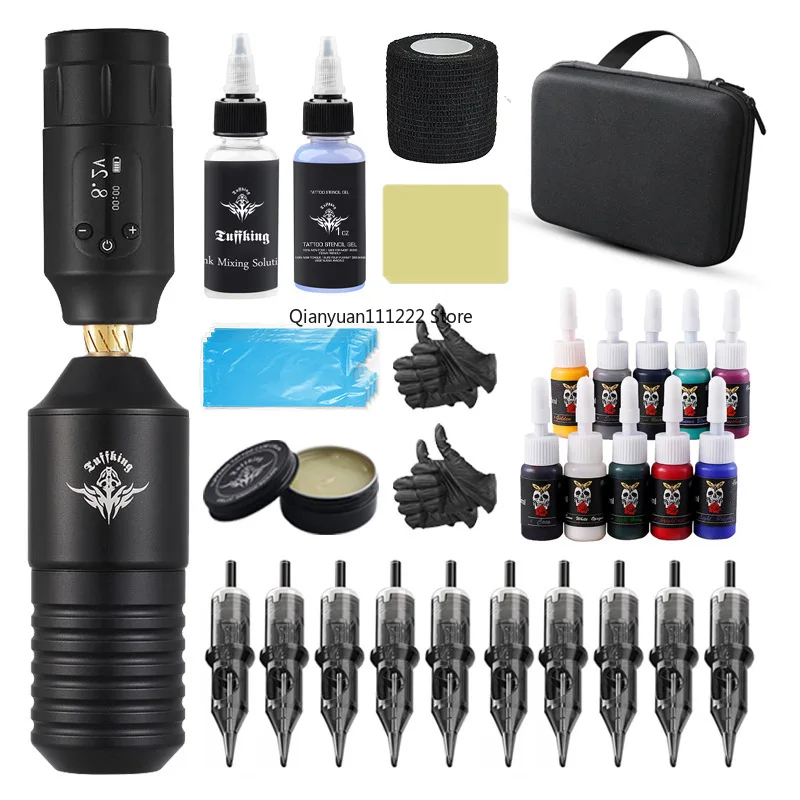 Wireless Tattoo Short Pen Tattoo Set With Monitor Tattoo Power Machine