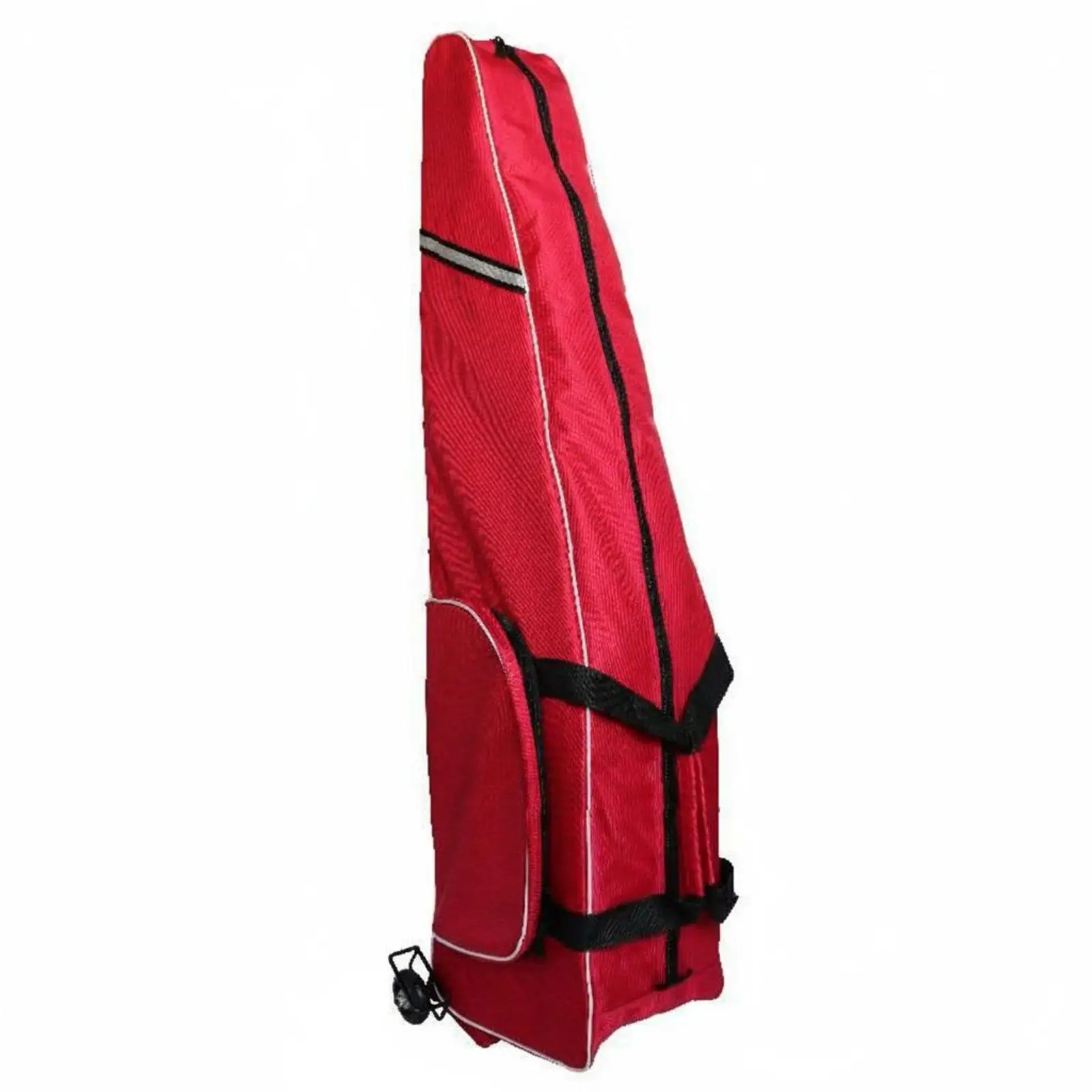 Standard-size fencing bag with wheels, backpack straps and wheels.