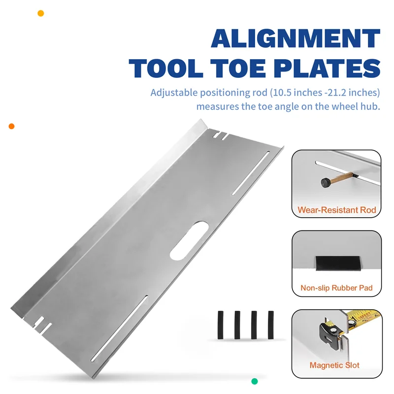 

Wheel Alignment Tool Wheel Alignment Plate Toe Angle Measurement Tool Plate Alignment Rods And Slots Accessories