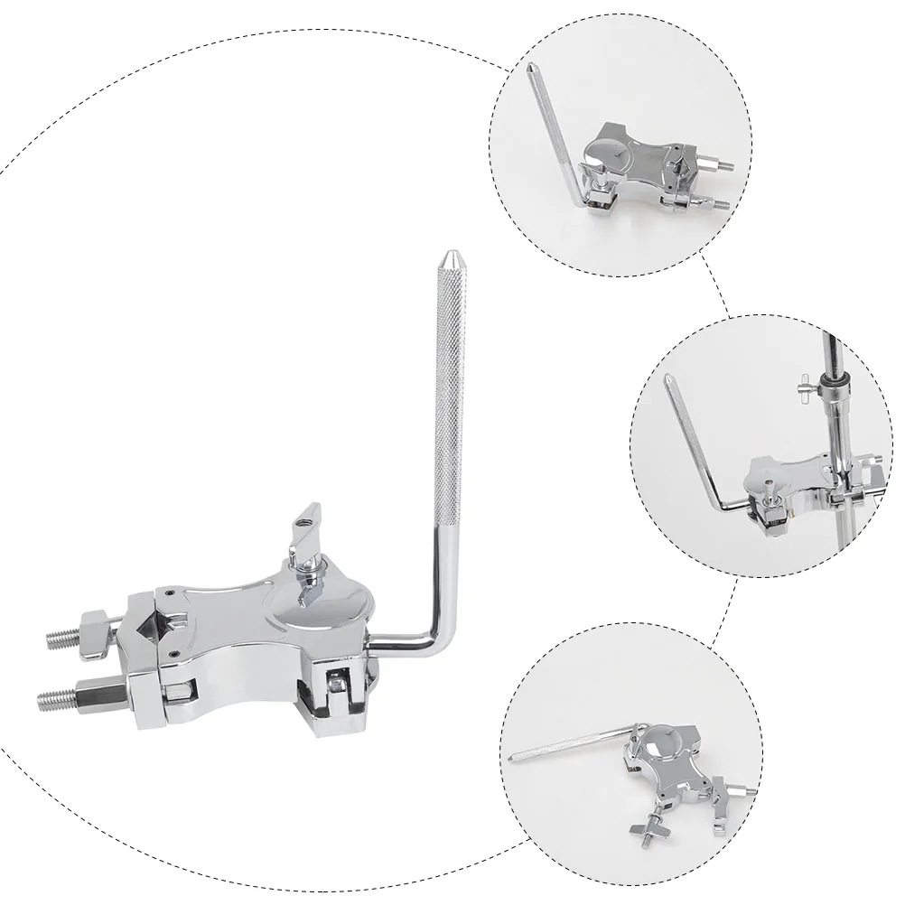 

Alloy Drum Clamp 360 Degree Adjustable Instrument Holder For Melody Drum Cow Bell Percussion Parts Solid Expansion Clip Silver