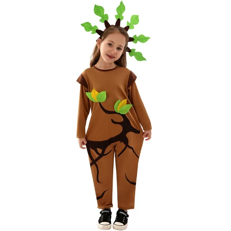 Child Easter Egg Tree Cosplay Kids Boys Girls Fantasy Christmas Campus Stage Performance Costume Disguise Child Fantasia Outfits