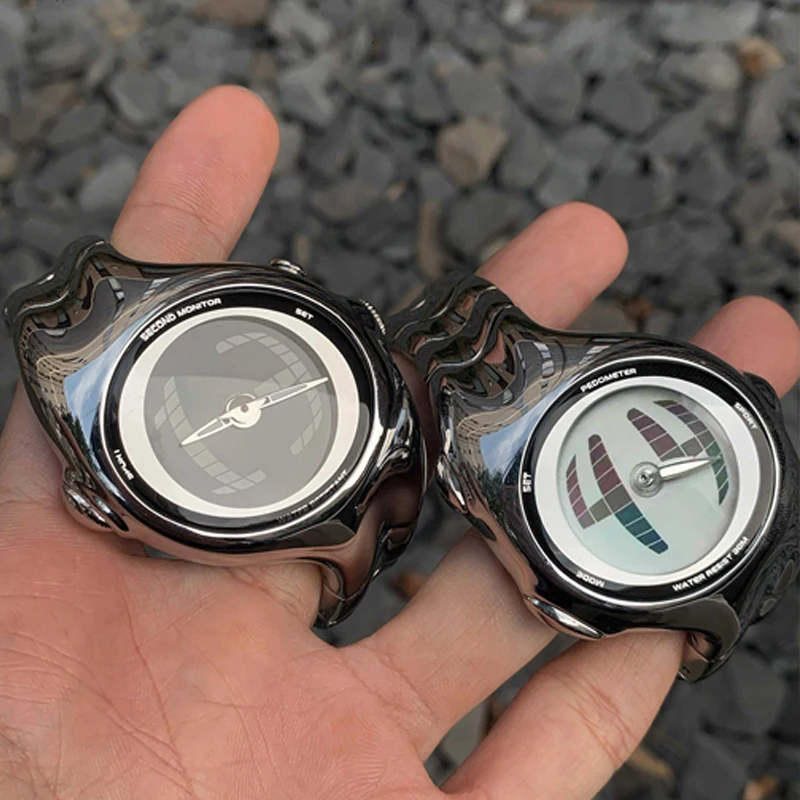 Verdrehte Uhren Digitaluhr Männer Wasserdichte Quarz-armbanduhren Männliche Uhr Relogio Masculino Drop Shipping часы Nang Nang нару