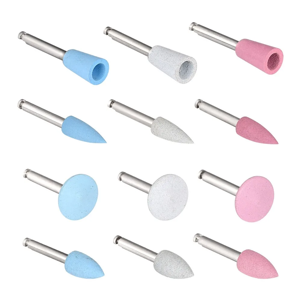 4pcs Mix RA Grinding Heads Dental Polishing Teeth Polishing Tool for Low-speed Teeth Machine Polishing Whitening Product