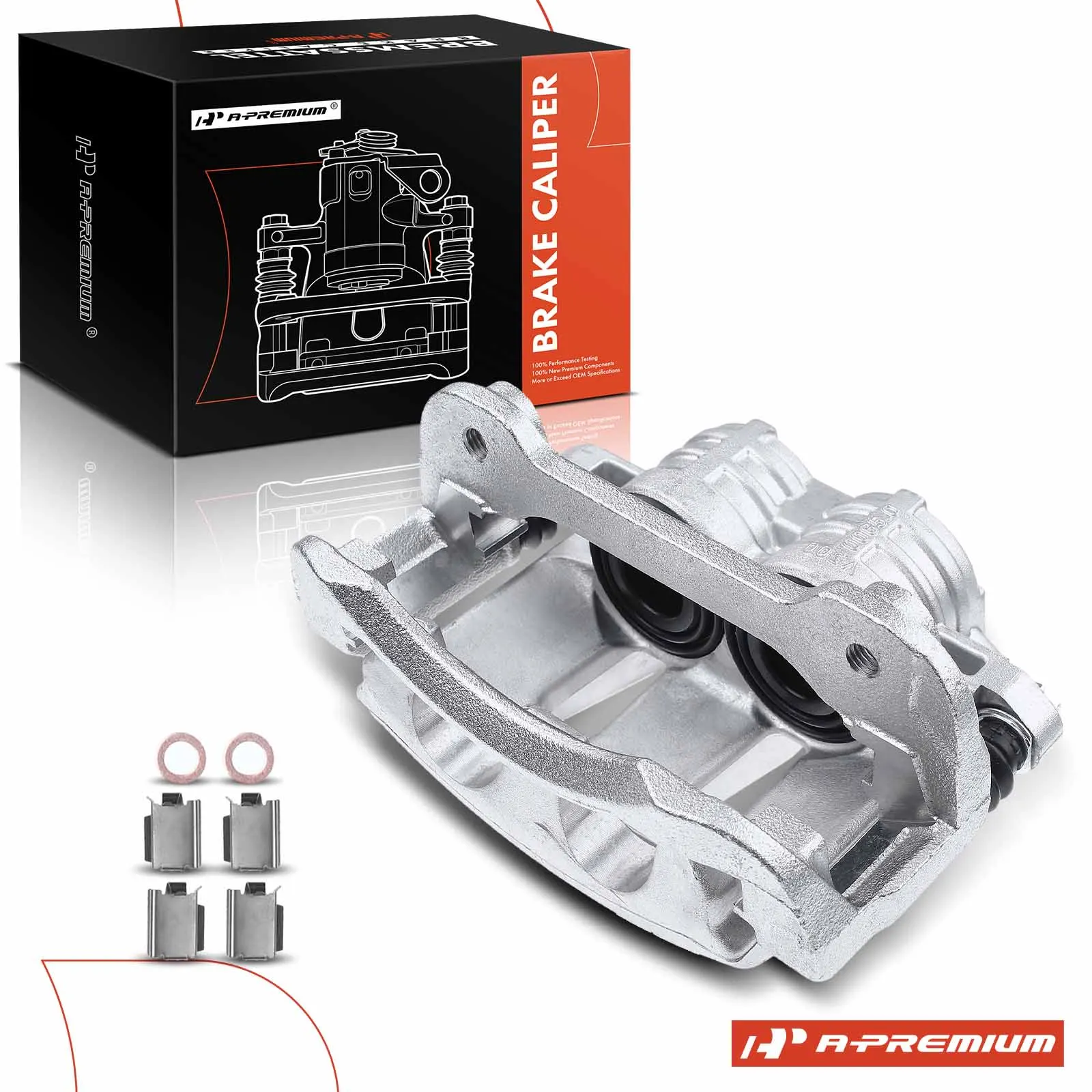 A-Premium Front LH Disc Brake Caliper with Bracket for Ford Mustang 2005-2010
