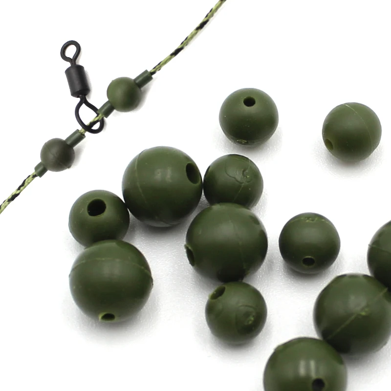 

100pcs Carp Fishing Rubber Shock Beads Floating Helicopter Hiar Chod Beads For Fishing Run Rig Tackle Accessories Equipment