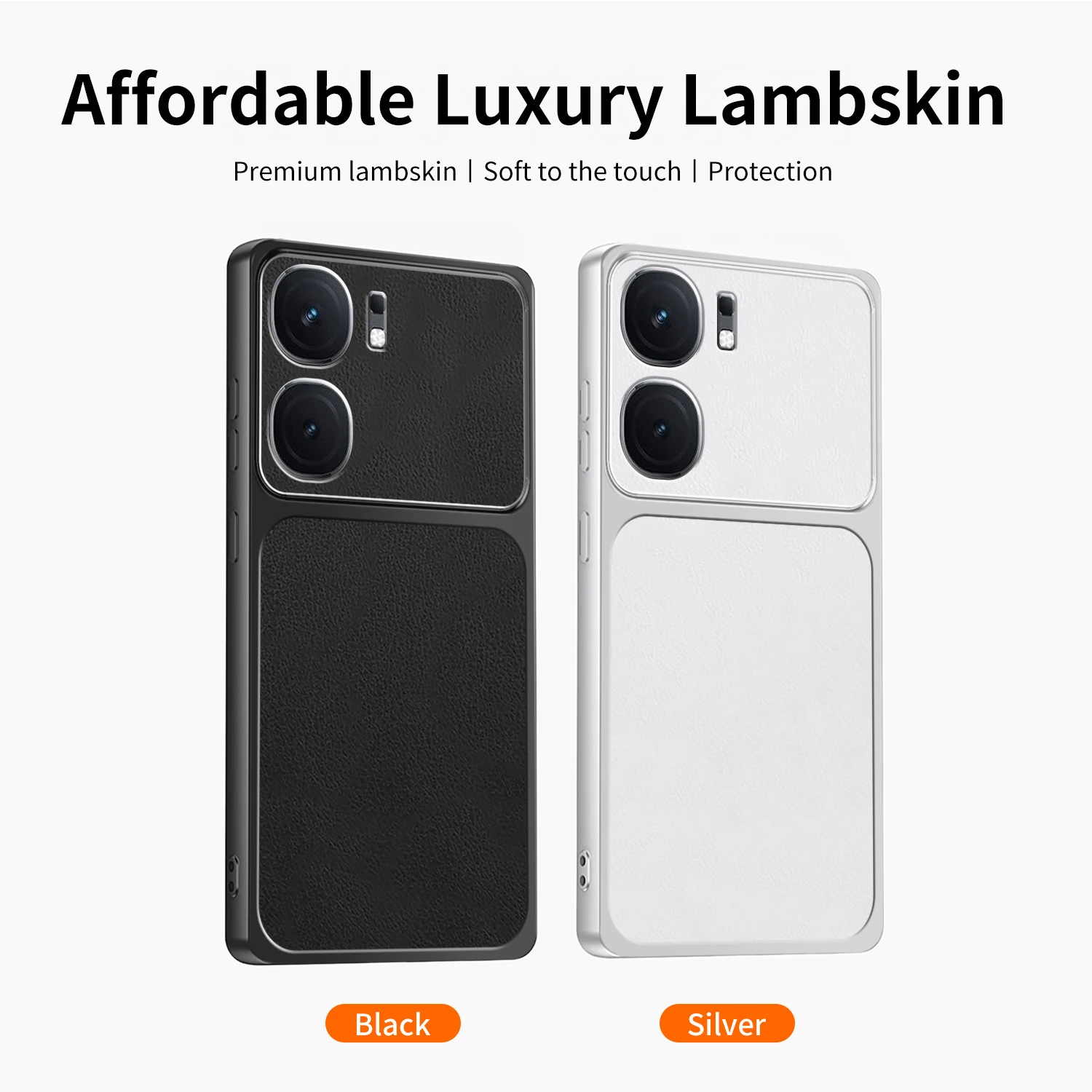 Soft Lambskin Texture Phone Case for vivo IQOO Neo10 Neo 10 Pro 10Pro 10R 5G Original Leather Camera Protection Back Cover Funda