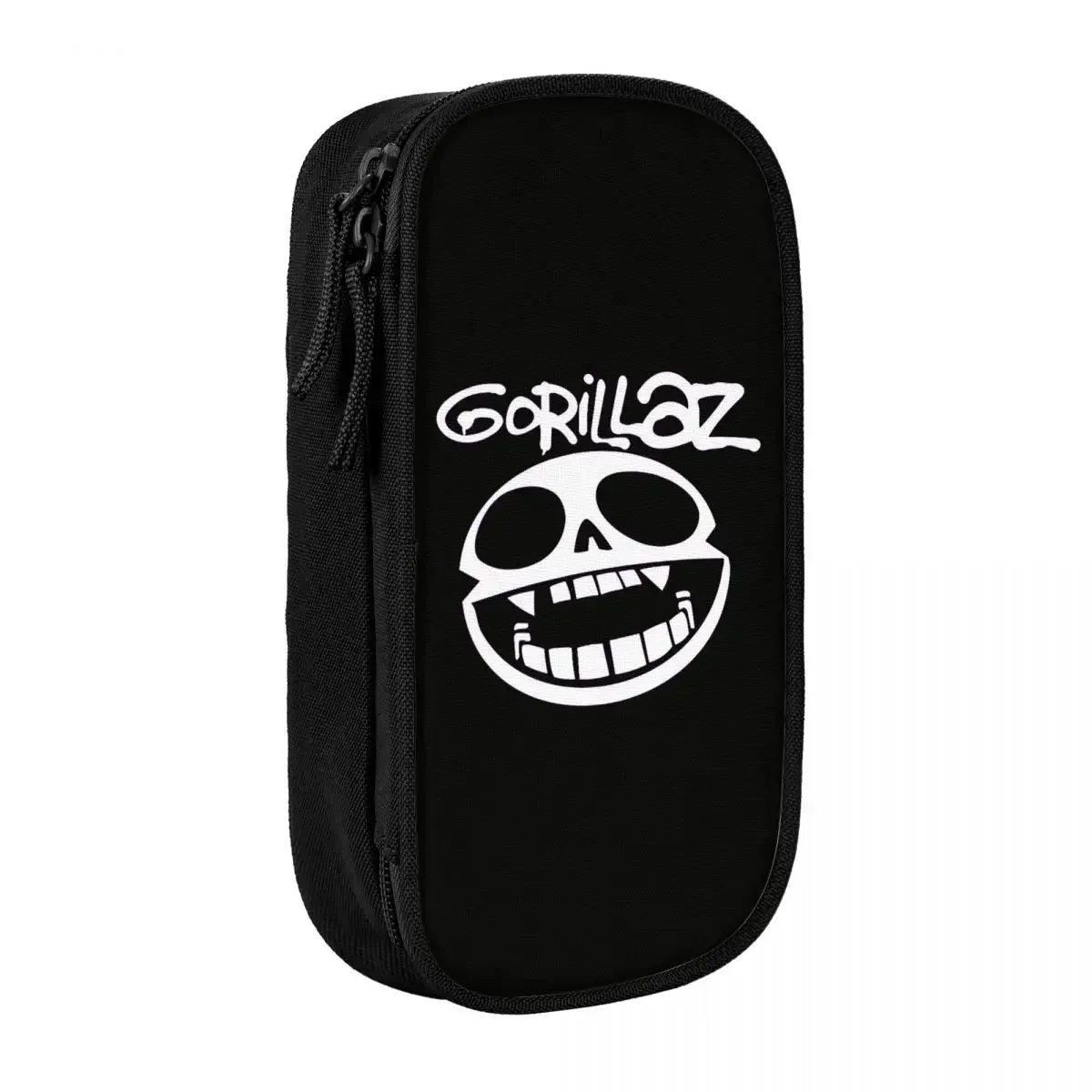 Music Band  Skull Punk Rock Print 90s-bayingimg Pencil Case Canvas Pencil Pouch Girls Boys Kawaii Big School Pencil Case