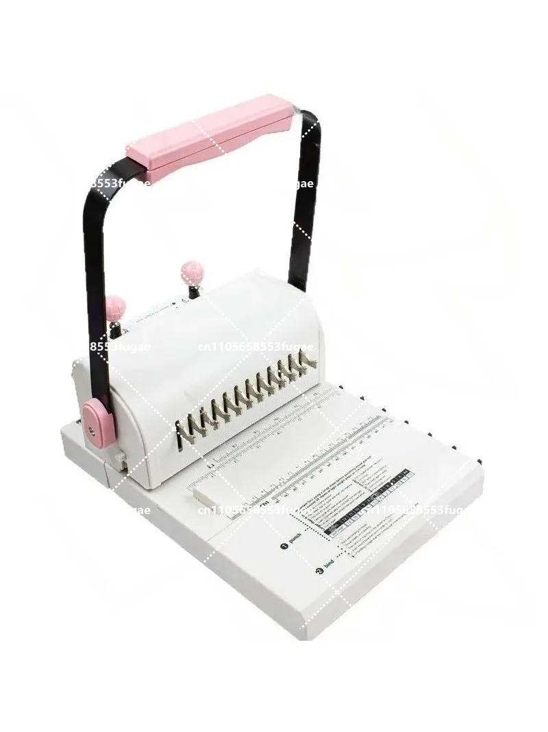 Mini Ring Binding Machine | 12-Hole Multifunctional Loose-leaf Hole Puncher
