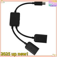 Delicate Texture-Micro-USB Host Cable,Micro-USB Male To 2X Type A Dual USB Female OTG Adapter Converter Hub For Android Tablet P
