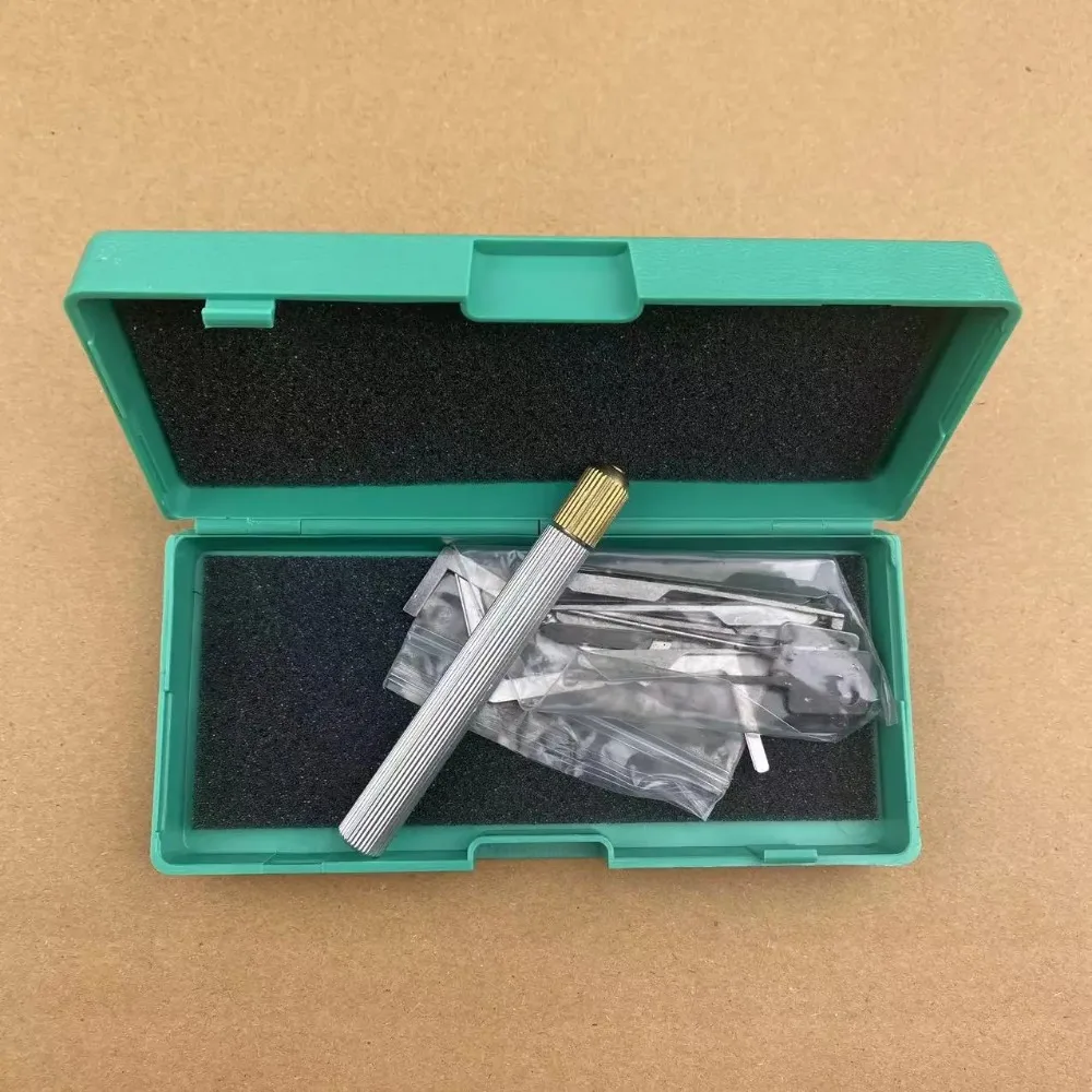 

Green boxed interchangeable Kaba AB lock with upper and lower bead locksmith tools, supplies, and consumables