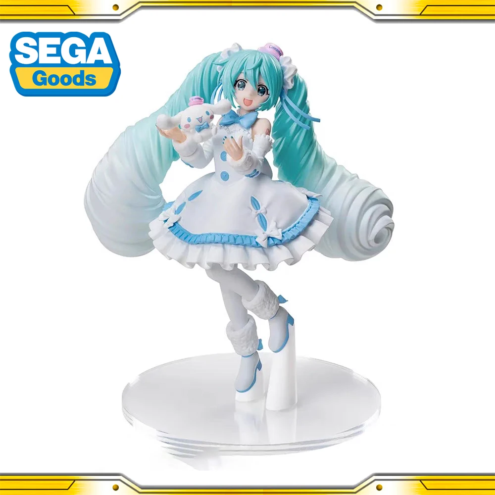 W magazynie oryginalna SEGA Hatsune Miku Cinamonroll pcv Anime Model postaci zabawki kolekcjonerskie prezenty