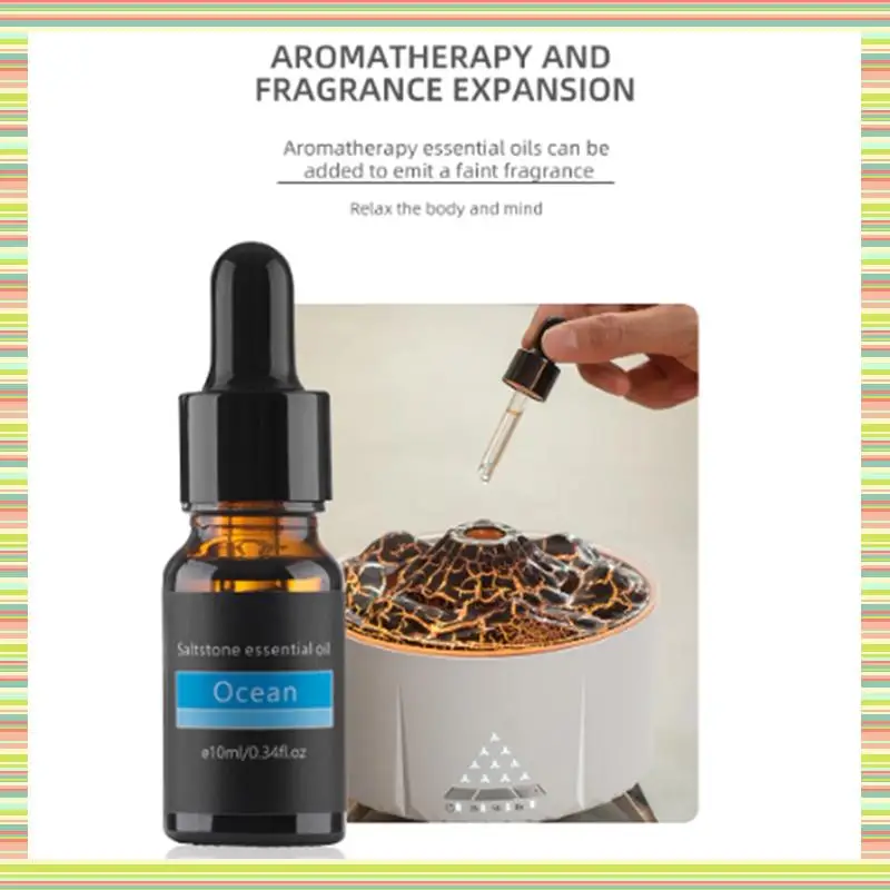 

A97P For Volcano Humidifier Flame Diffuser Fire Aromaessential Oils For Home Mini Air Smoking Jellyfish Mist Ring(C)EU Plug Dura