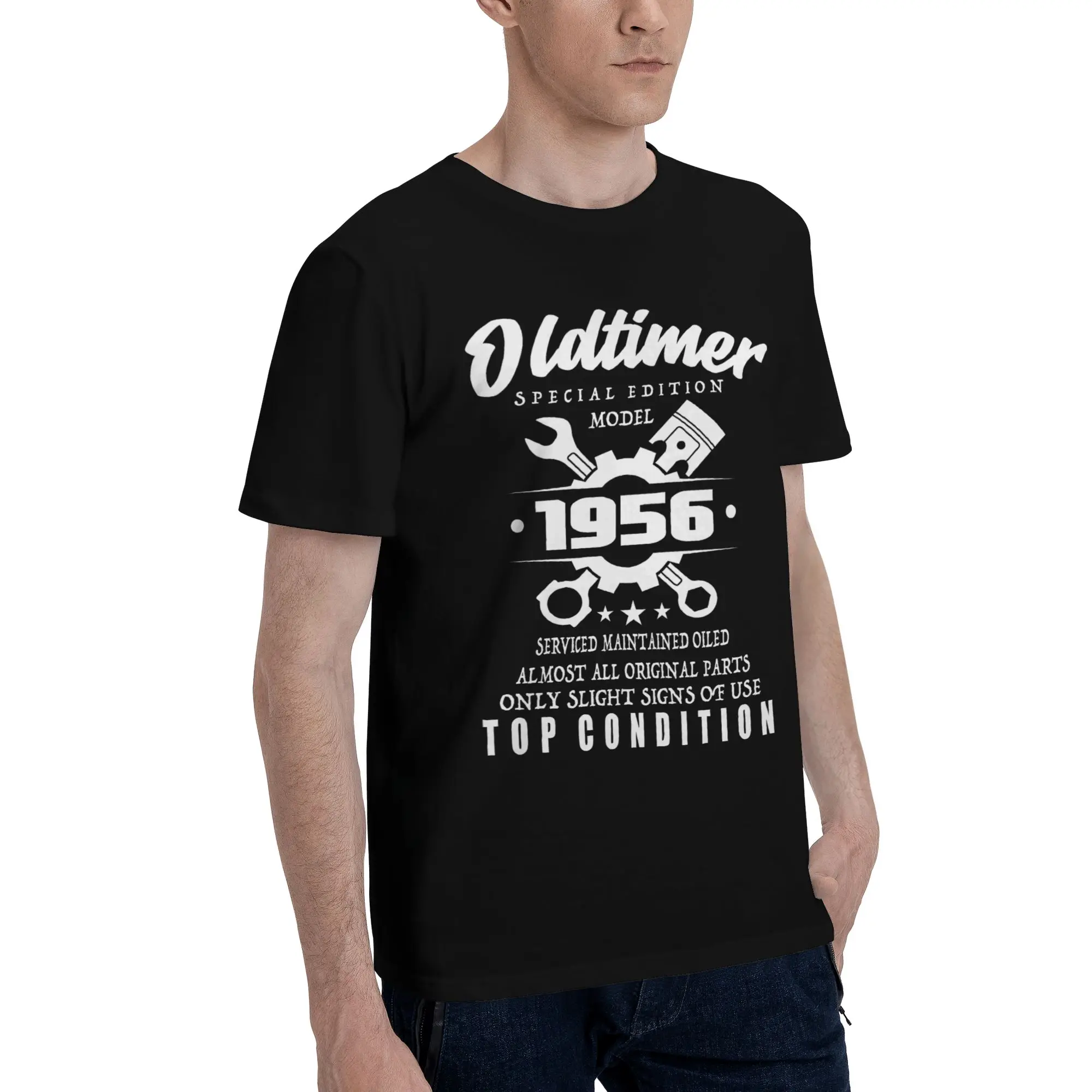 Oldtimer Special Edition 1956 Limited Edition Funny Graphic 100% Cotton T-Shirt 70th Birthday Tees Tops For Men