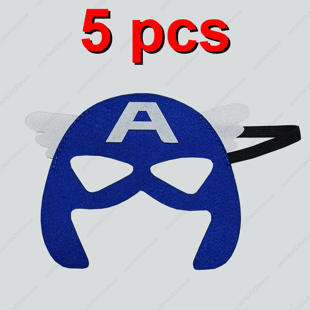 1/5/10 SZTUK Maseczek Disney Marvel Kapitan Ameryka na Halloween dla Dzieci Superbohater Cosplay Kostium Maska Dziecięce Prezenty na Boże Narodzenie