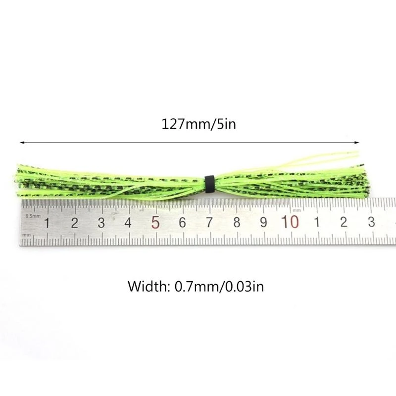 Q39E Silicone DIY Fishing Jig Legs Lures Fly Tying Materials Fishing Jig Baits Skirts view 6