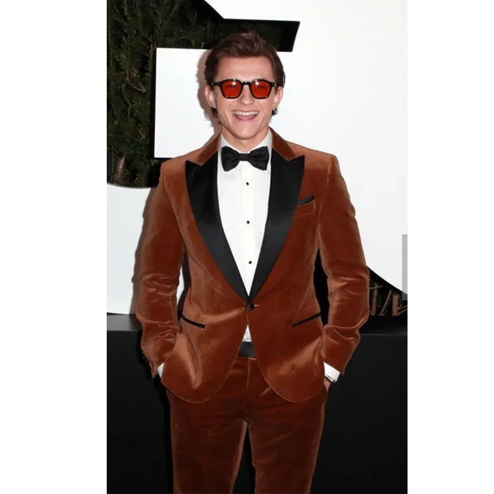 

Мужской бархатный лоскутный костюм-двойка, мужские костюмы, комплект для мужчин, костюмы, классический женский костюм, мужская осенняя одежда, элегантный мужской