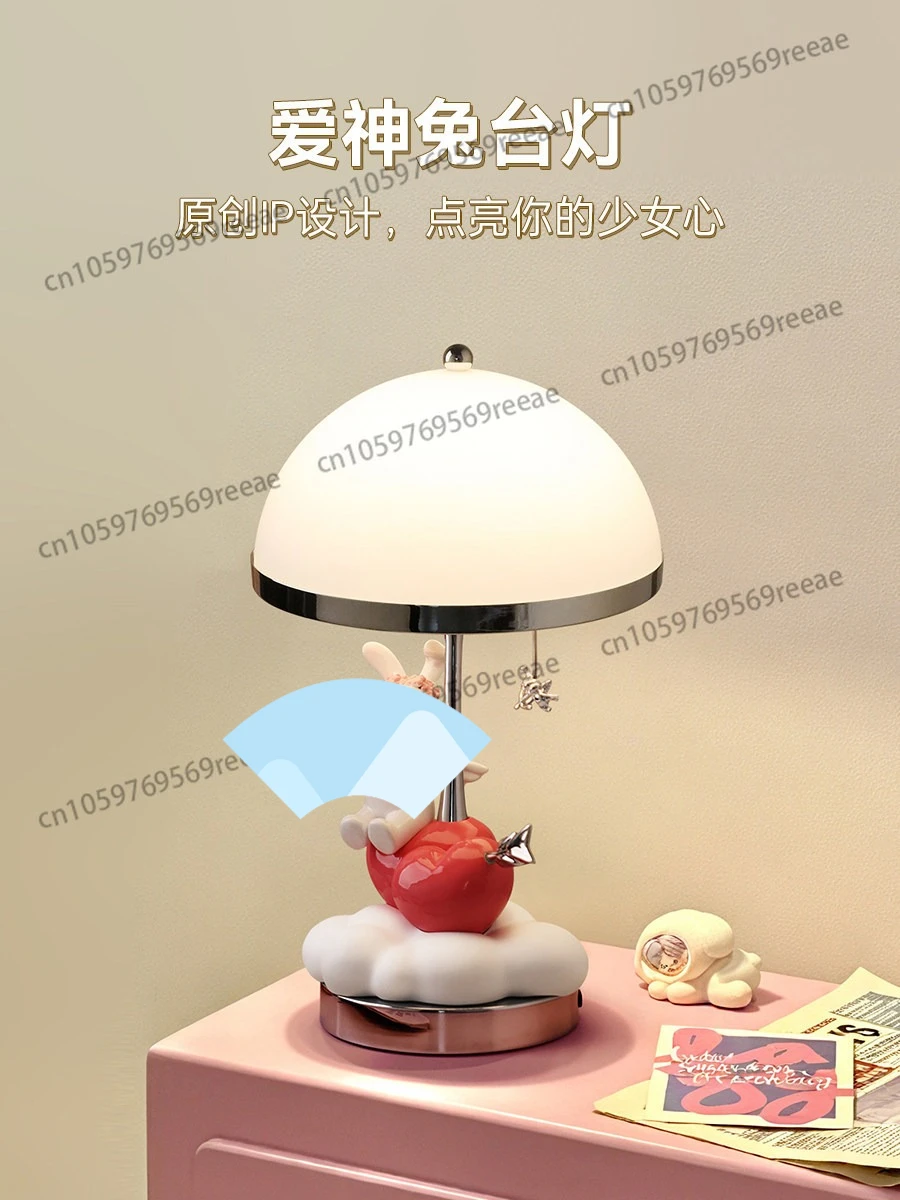 Table lamp ornaments, bedside tables, night lights, creative healing girly heart decorations