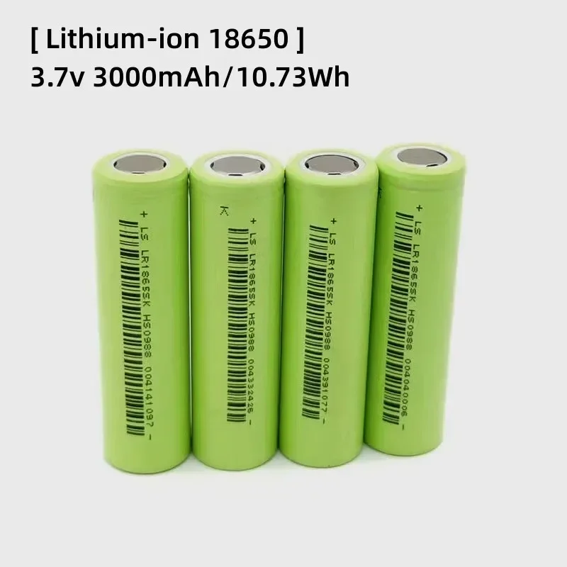 18650 3.7 فولت 3000 مللي أمبير بطارية ليثيوم أيون قابلة للشحن لمصباح يدوي دراجة كهربائية مؤشر ليزر 3C-5C تفريغ الطاقة العالية