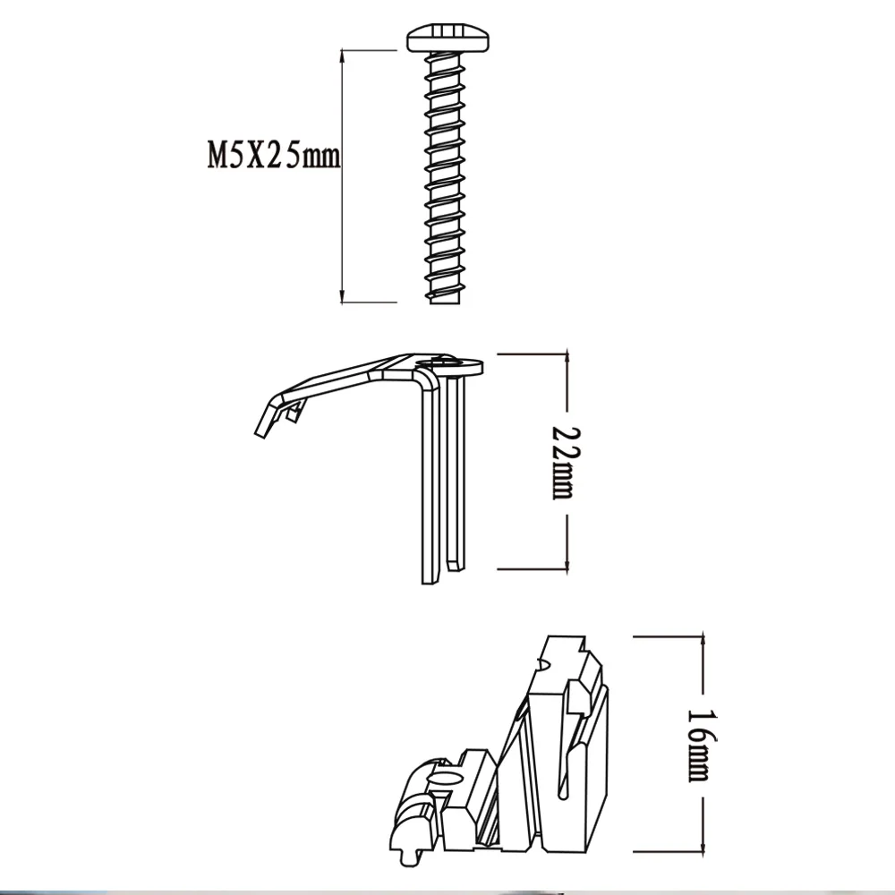 Talea Fixing Brackets for Sink,Clip Clamps,6 PCS Undermount Sink Clips for KitchenQC015C002