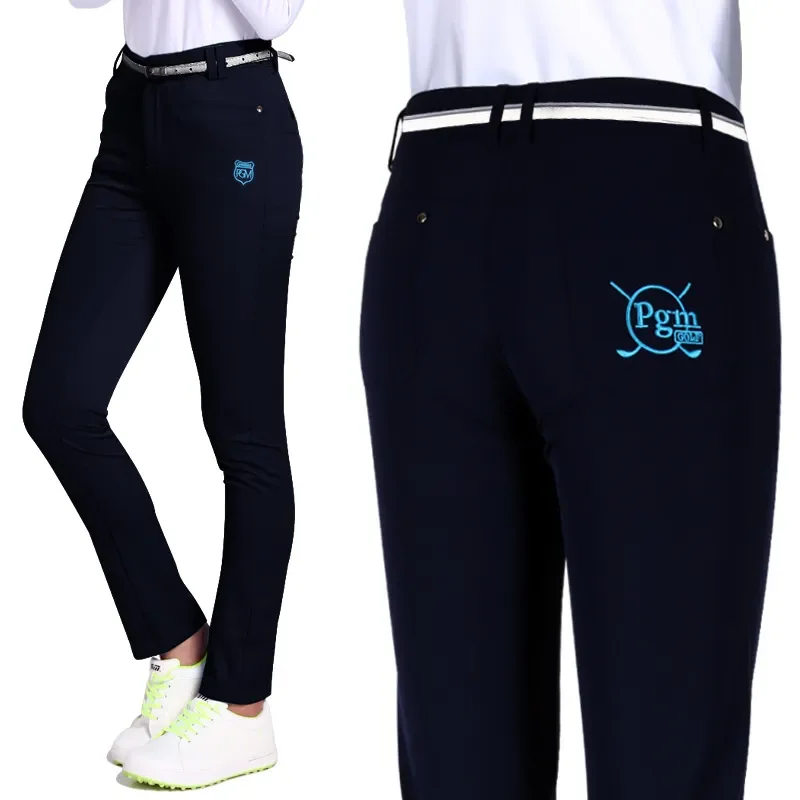 PGM Women Golf Pants High Elastic Soft Trousers for Ladies Clothing Spring Summer Sports KUZ024