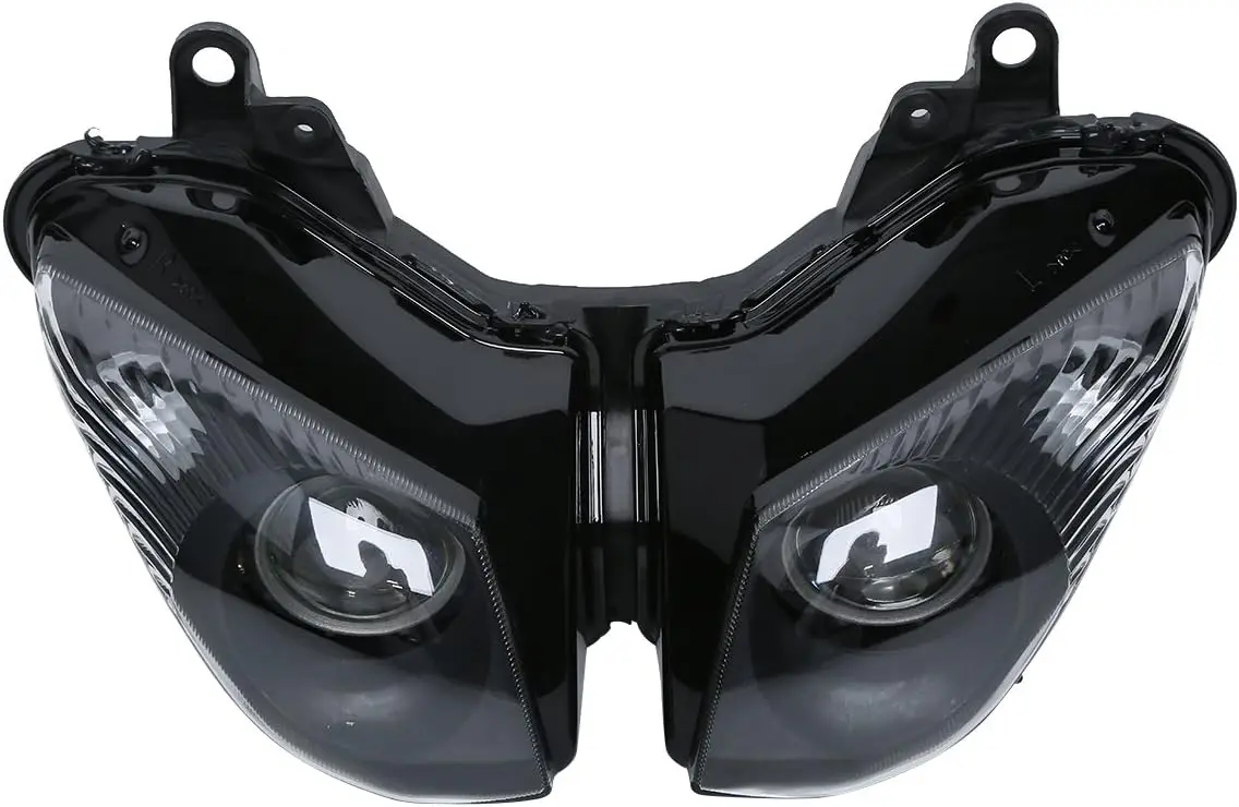 

Moto Headlight Lamp Assembly Compatible with Kawasaki Ninja ZX6R ZX-6R 2009-2012 ZX10R ZX-10R 2008-2010